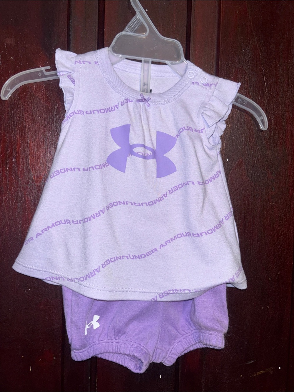Under Armour Toddler Lavender Logo Tank Top & Shorts Set
